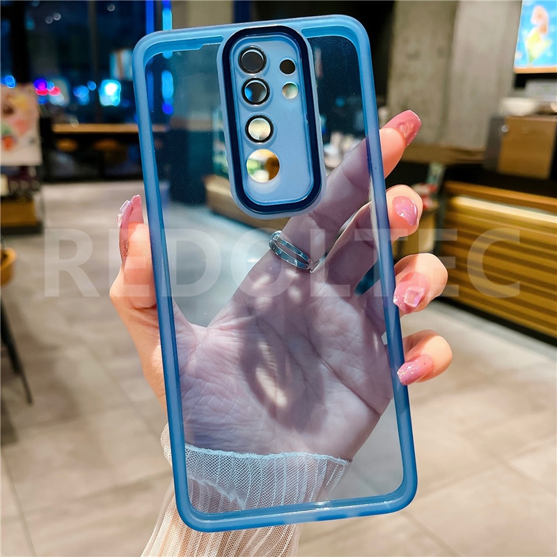 สําหรับ Redmi Note 8 8 Pro เคสโทรศัพท์ สีพื้น บาง โปร่งใส กันกระแทก นิ่ม TPU เคสโทรศัพท์ พร้อมฝาครอบป้องกันเลนส์เต็มรูปแบบ