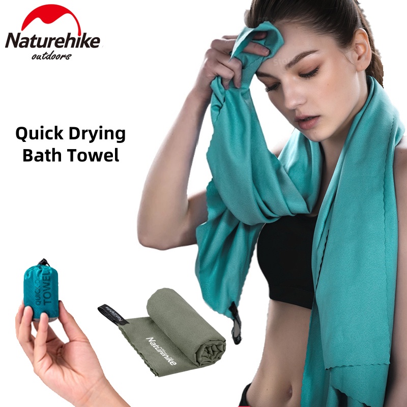 Naturehike ผ้าขนหนูไมโครไฟเบอร์ แห้งเร็ว น้ําหนักเบา ผ้าเช็ดตัว สําหรับอาบน้ํา ยิม เดินทาง ตั้งแคมป์