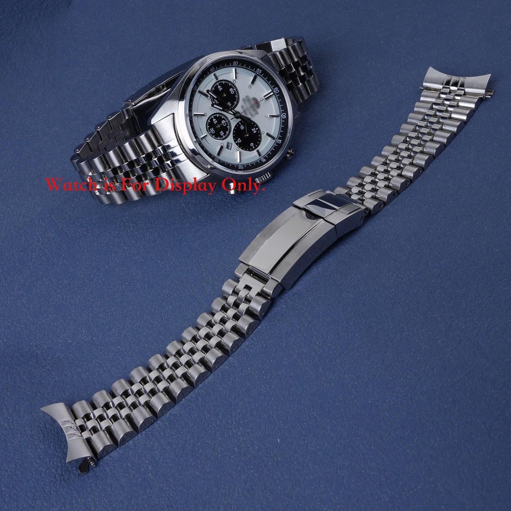 สายนาฬิกาข้อมือ สกรูเชื่อมพลังงานแสงอาทิตย์ ลายแพนด้า สําหรับ Orient Neo 70's Jubilee Watch Band Oyster 22 มม.