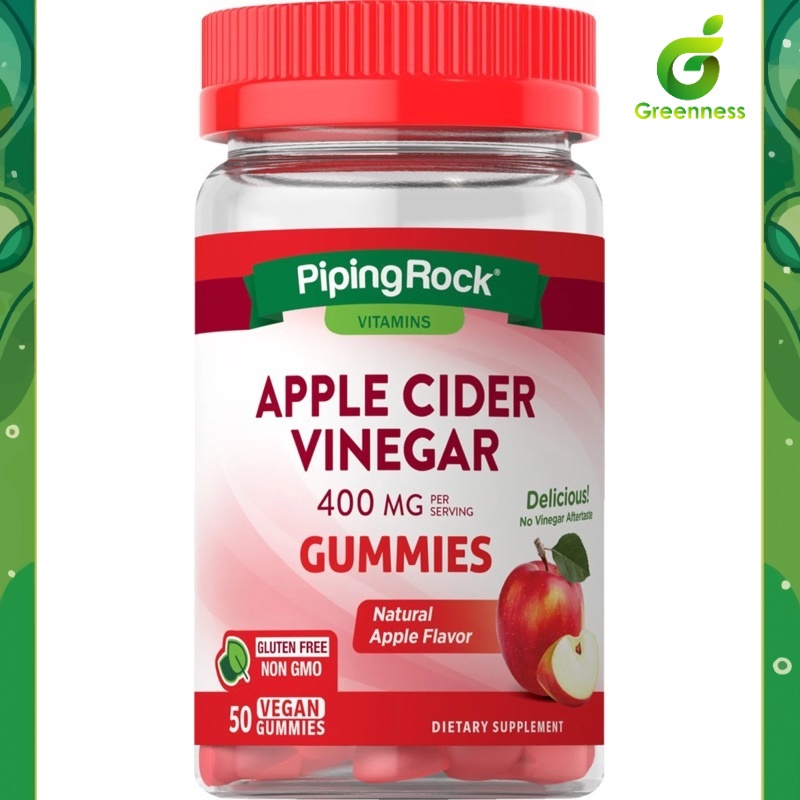 Apple Cider Vinegar 400 mg. Gummies (50ชิ้น) กัมมี่แอปเปิ้ลไซเดอร์ 🍎