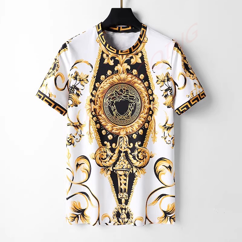 ใหม่ เสื้อยืดลําลอง แขนสั้น คอกลม พิมพ์ลายดอกไม้ 3 มิติ แนวสตรีท แฟชั่นฤดูร้อน สําหรับผู้ชาย