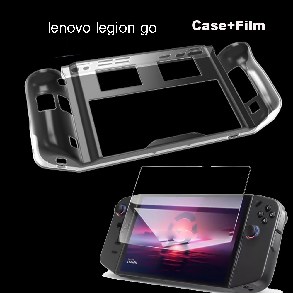 Lenovo Legion Go เคสแฟชั่น นิ่ม TPU เคสซิลิโคน กันกระแทก เคสป้องกัน พร้อมฟิล์มกระจกนิรภัย