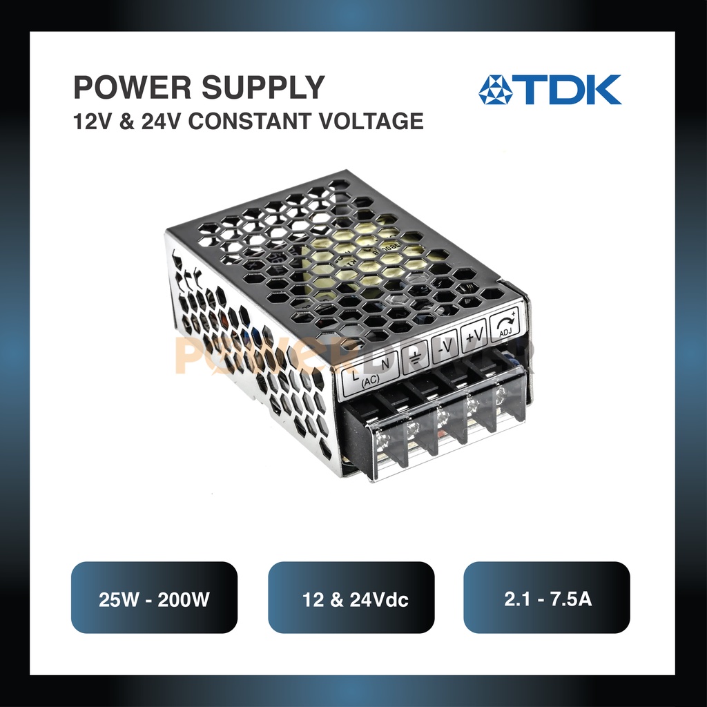 TDK LAMBDA ไดร์เวอร์ LED 12V 24V แหล่งจ่ายไฟแรงดันไฟฟ้าคงที่