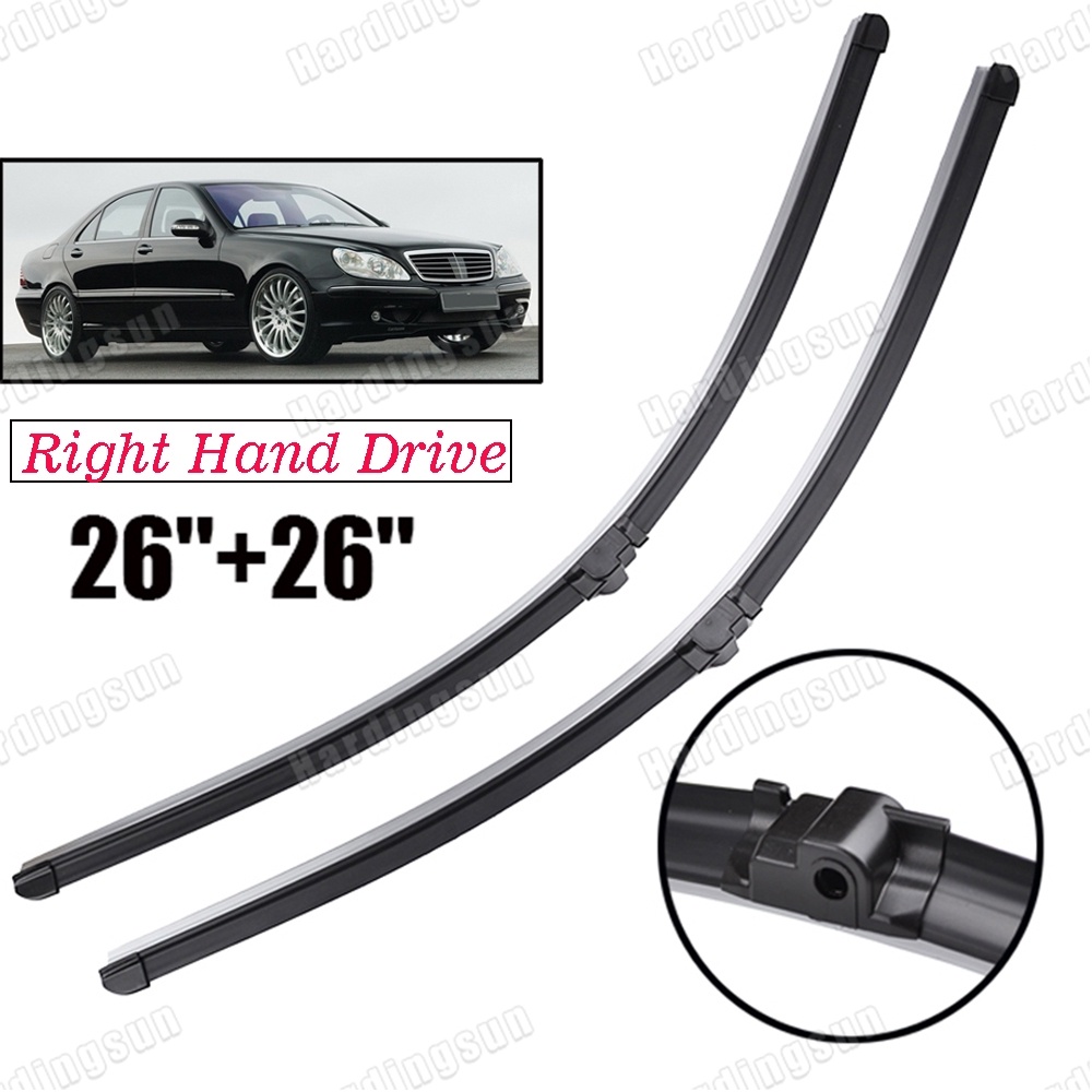 Rhd ใบปัดน้ําฝนกระจกหน้าสําหรับ Mercedes Benz S280 S320 S320 CDI S400 S350 S430 S500 S600 S55 W220 1