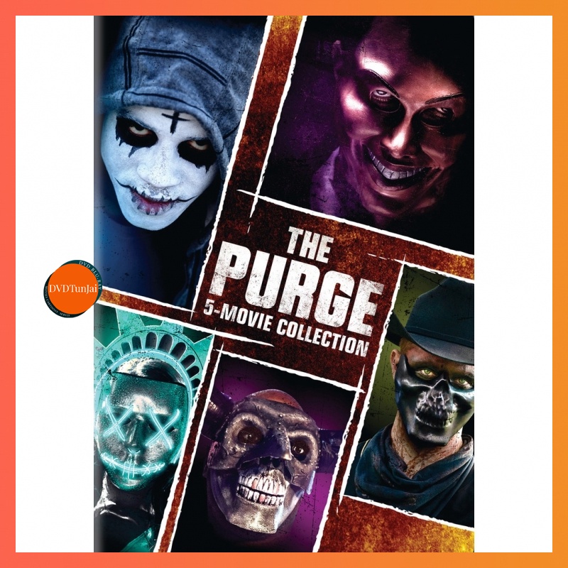 หนังแผ่น DVD The Purge คืนอำมหิต ภาค 1-5 DVD Master เสียงไทย (เสียง ไทย/อังกฤษ | ซับ ไทย/อังกฤษ) หนังใหม่ ดีวีดี