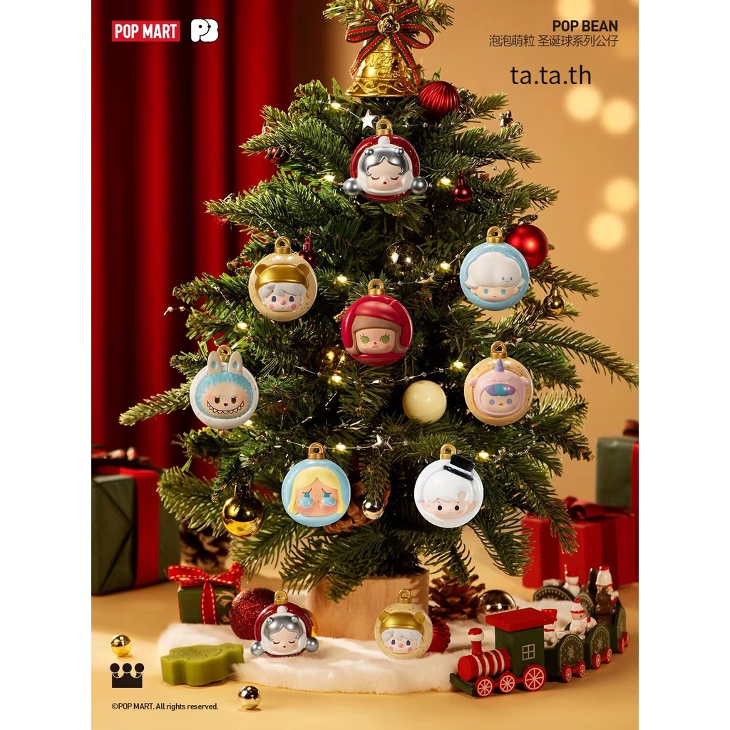 Christmas pop bean Dimoo Crybaby Skullpanda ลูกบอลน่ารัก สําหรับตกแต่งคริสต์มาส
