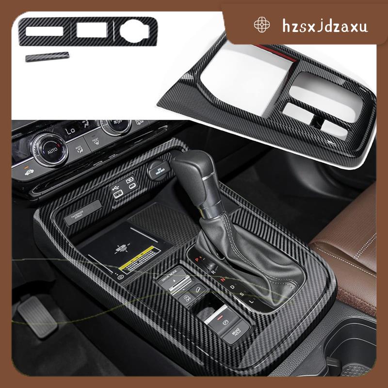【hzsxjdzaxu】ฝาครอบเกียร์คอนโซลกลาง คาร์บอนไฟเบอร์ ABS อุปกรณ์เสริม สําหรับ Honda CRV CR-V 2023 2024 1 ชุด