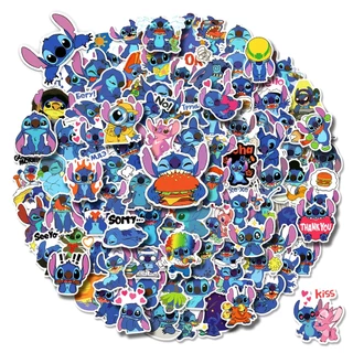 อะนิเมะ Lilo & Stitch Graffiti สติกเกอร์กันน้ํา 100/50PCS สําหรับแล็ปท็อปหมวกกันน็อคจักรยานบัญชีมือดินสอความงามสติกเกอร์