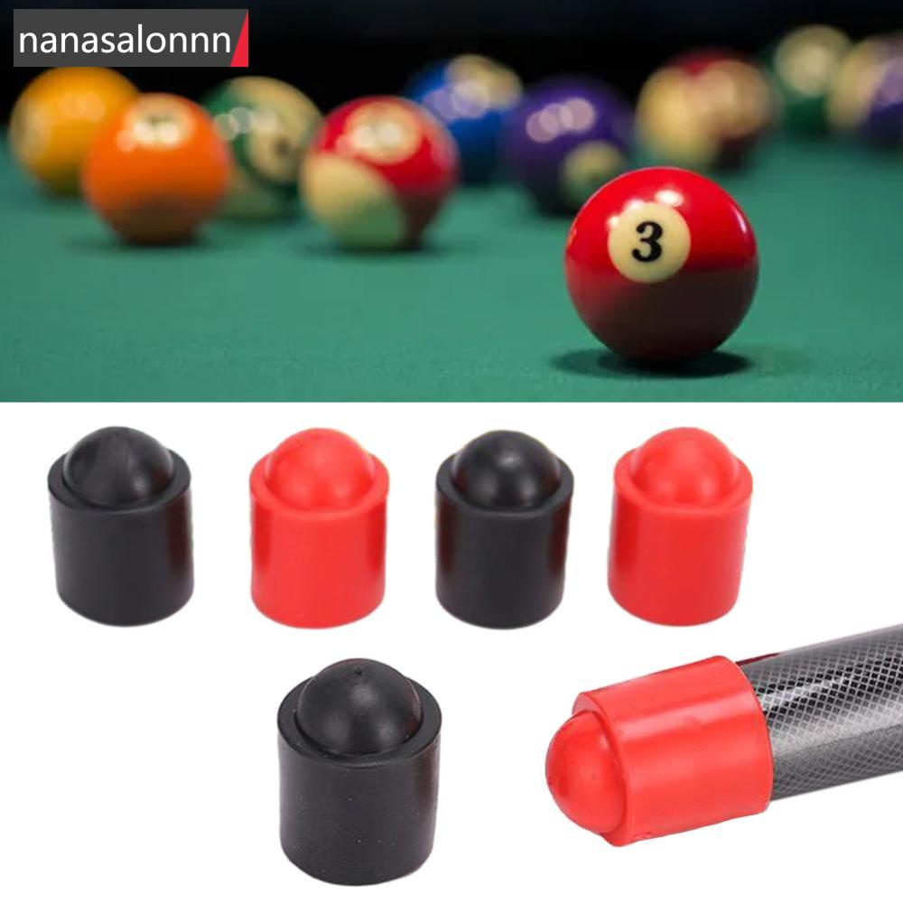 Nanasn| ฝาครอบยาง กันกระแทก กันการสึกหรอ อุปกรณ์เสริม สําหรับไม้คิวบิลเลียด 5 ชิ้น 10 ชิ้น R7T9