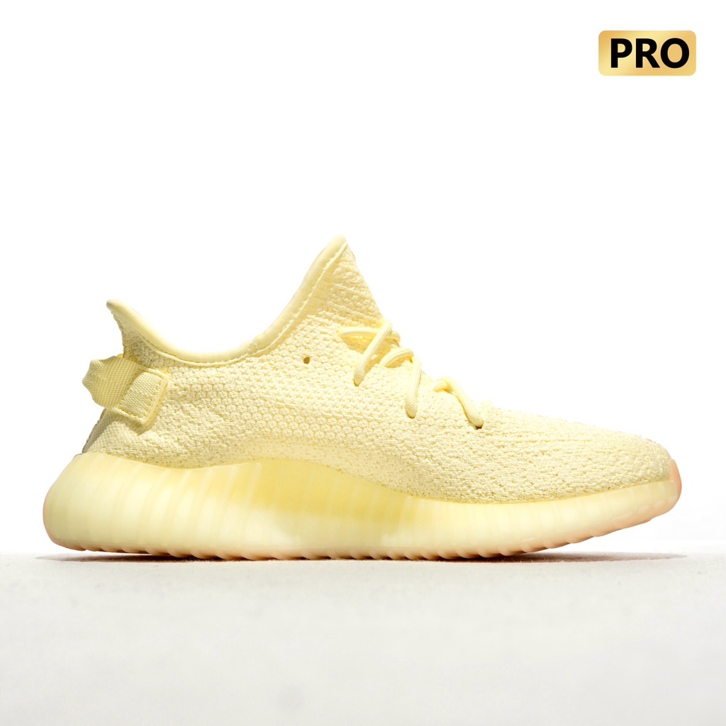 Adidas Yeezy Boost 350 V2 "สีเหลือง" Butter คู่แฟชั่นสบาย Anti-SLIP Shock Absorption กีฬาวิ่ง 36-45