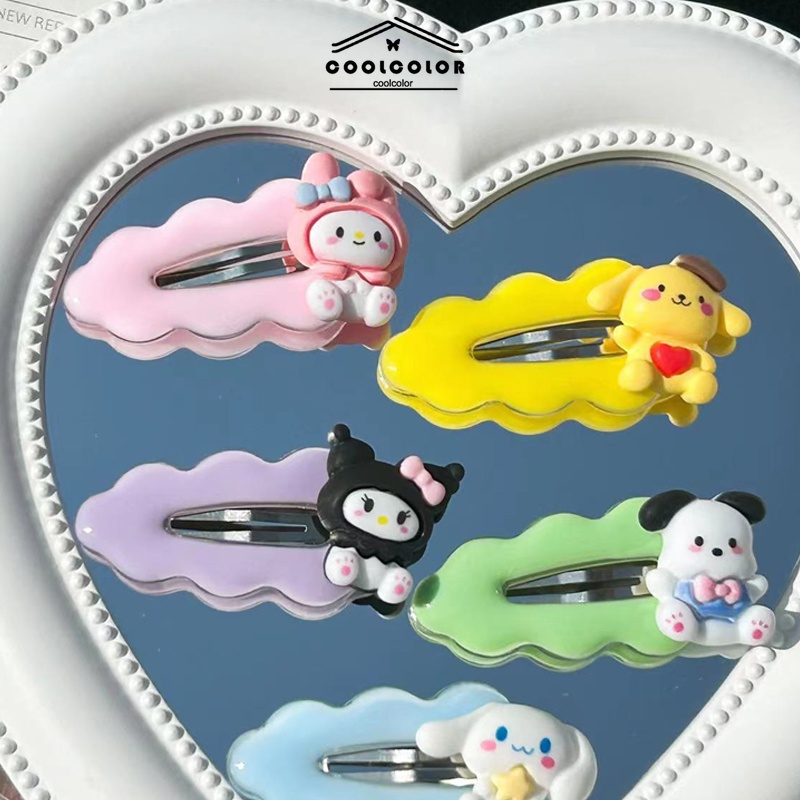 ในไทย กิ๊บติดผมหน้าม้าSanrioลายการ์ตูนน่ารักแฟชั่นเกาหลีเครื่องประดับผมสําหรับเด็กผู้หญิง.COD
