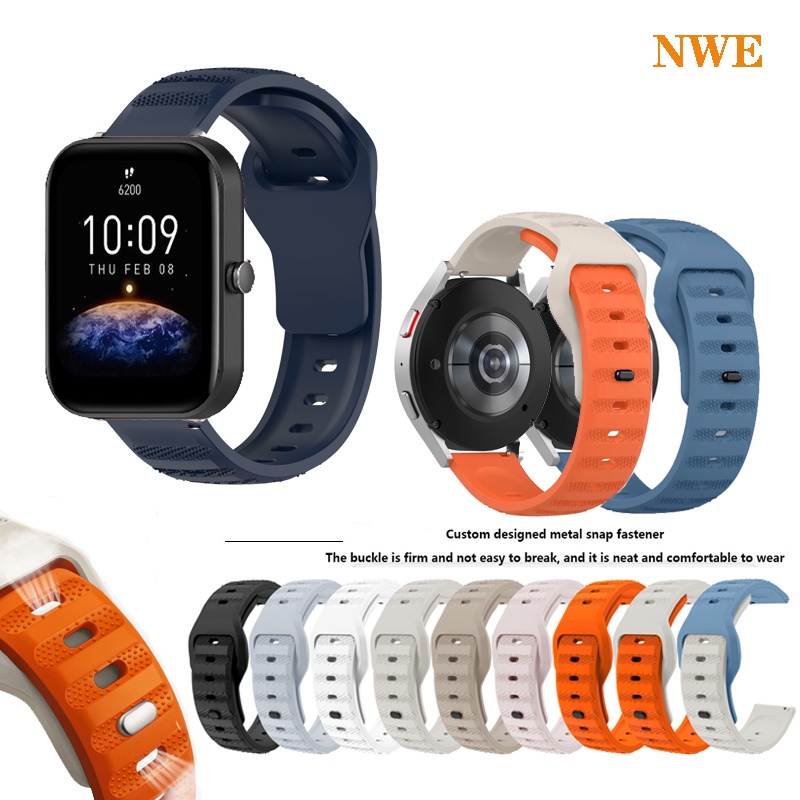 สายนาฬิกาข้อมือซิลิโคน 20 มม. สําหรับ Huami Amazfit Bip Lite S U Bip 3 pro