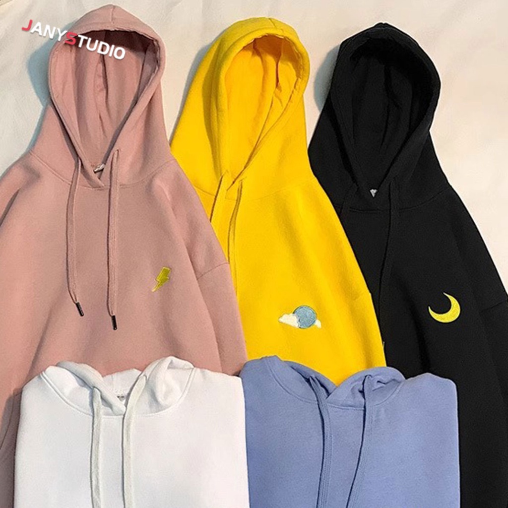 เสื้อกันหนาวแขนยาวลําลอง มีฮู้ด ขนาดใหญ่ สําหรับผู้หญิง
