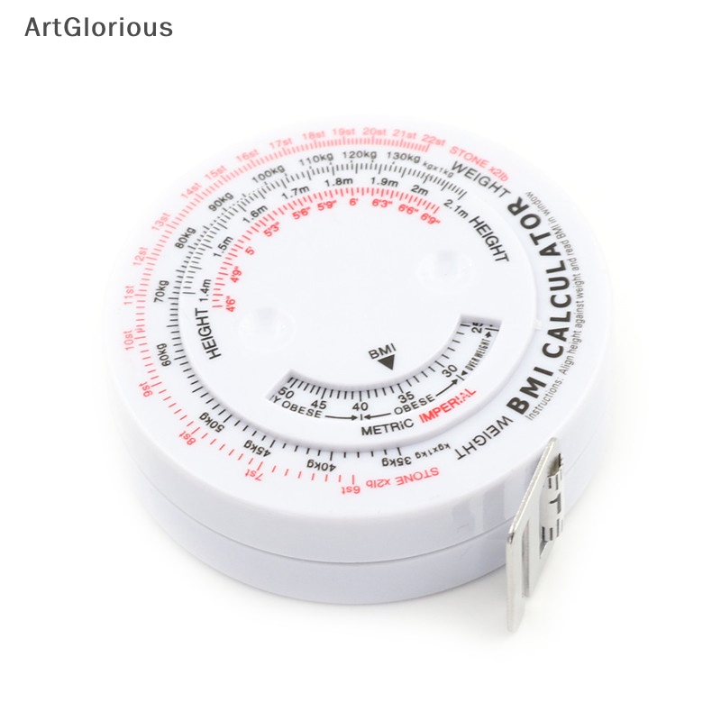 Art BMI Body Mass เทปแบบพับเก็บได้ 150 ซม.วัดเครื่องคิดเลข Diet ลดน้ําหนักเทปวัดเครื่องมือ N