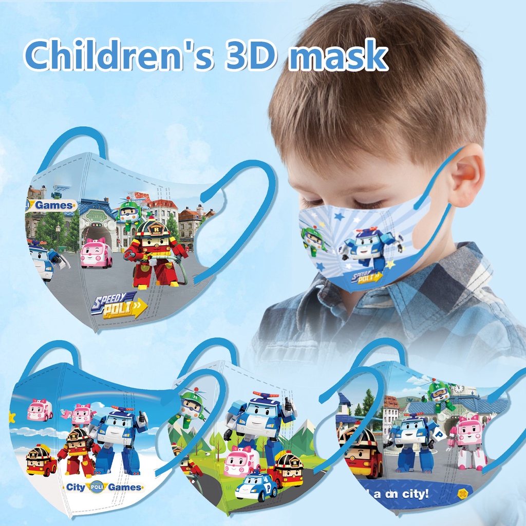 ใหม่ หน้ากากอนามัย 3D 3 ชั้น แบบใช้แล้วทิ้ง แฟชั่นฤดูใบไม้ร่วง ฤดูหนาว สําหรับเด็ก