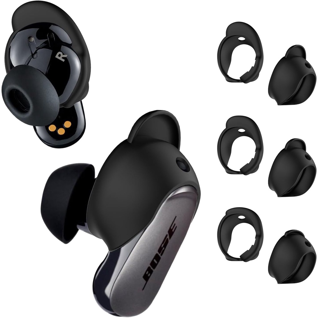 [3 คู่] Bose QuietComfort Earbuds II & Bose QuietComfort Ultra Earbuds อุปกรณ์เสริมหูฟังซิลิโคน กันลื่น (S / M / L)
