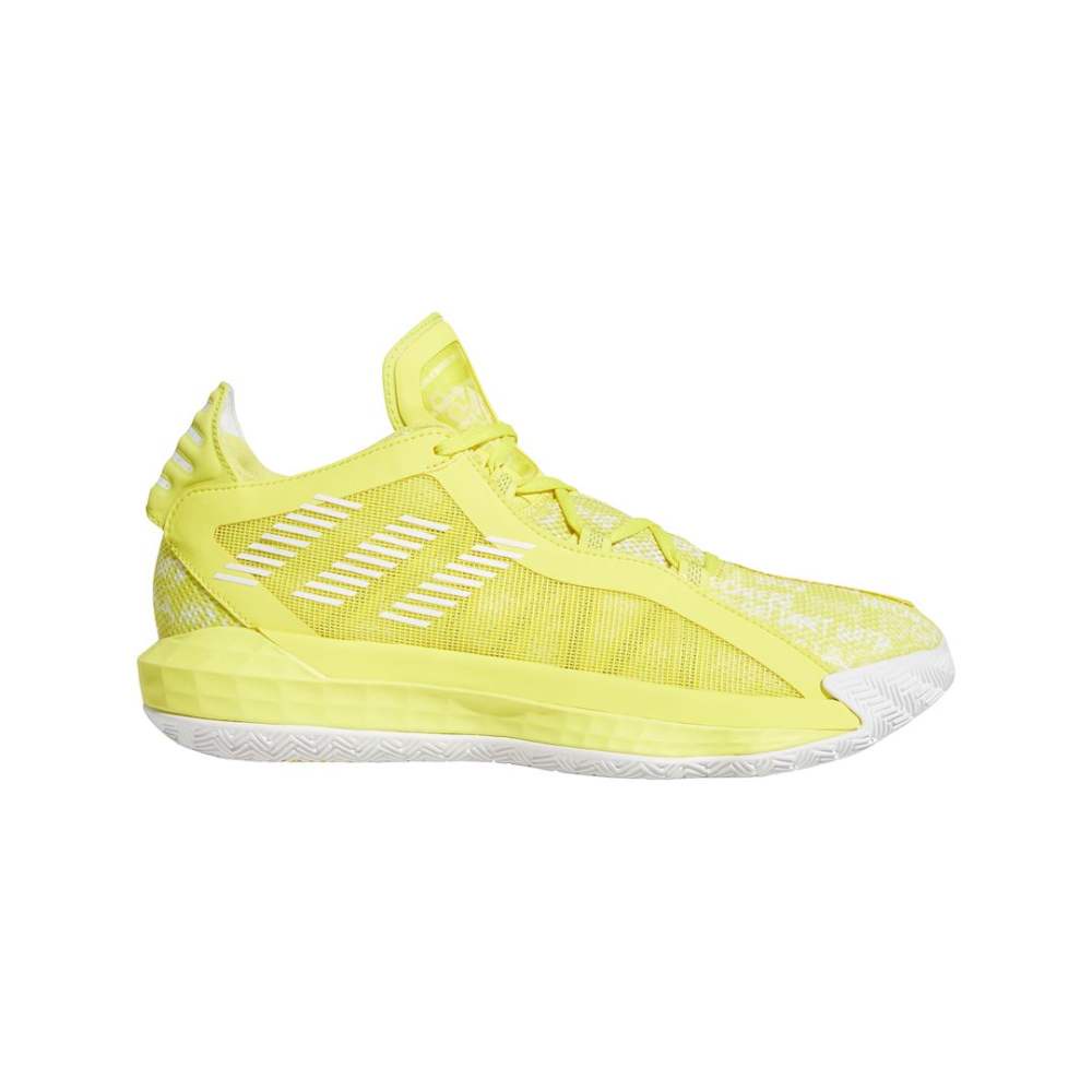 Adidas Men's Dame 6 Shoes Basketball (Shock Yellow/Ftwr White/Shock Yellow)