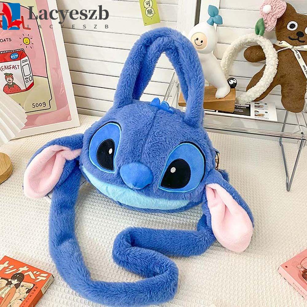 Lacyeszb ตุ๊กตาอนิเมะ Stitch ผ้ากํามะหยี่ขนนิ่ม ของขวัญ สําหรับเด็ก
