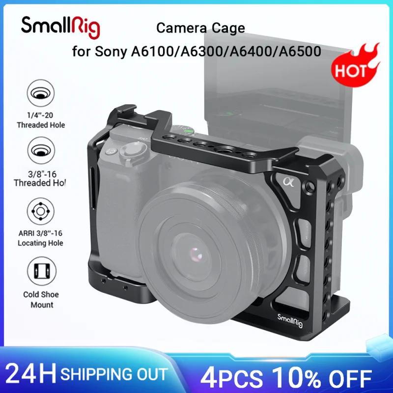 SmallRig A6400 กรงสําหรับ Sony A6300 A6400 A6500 รูปแบบ Fitted กล้อง DSLR กรง 1/4 และ 3/8 รูเกลียว 2