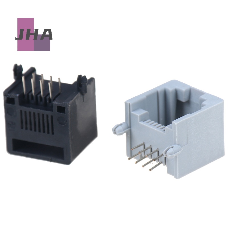 [JHA] ใหม่ ซ็อกเก็ตแจ็คเครือข่ายคอมพิวเตอร์ PCB RJ45 8P8C 10 ชิ้น ต่อล็อต - รูปที่ 3