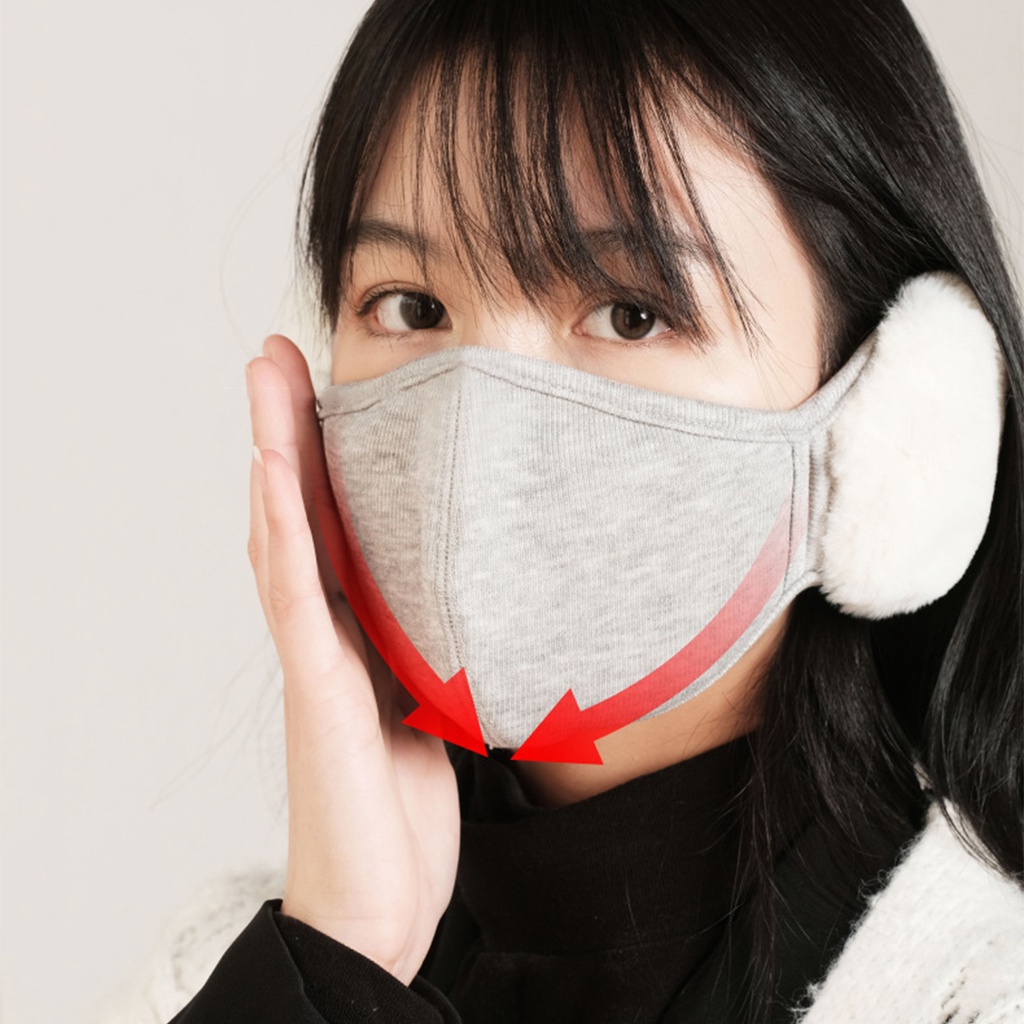 2-in-1 หน้ากากปิดหู กันลม ให้ความอบอุ่น ไร้แรงกด กันลม เหมาะกับฤดูหนาว สําหรับขี่รถจักรยานยนต์กลางแจ้ง