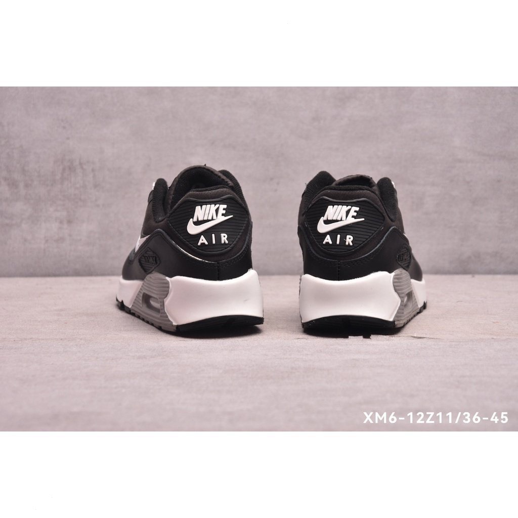 UE5A ขาย Nike1188 Air Max 90 ผู้ชายผู้หญิงกีฬาวิ่งรองเท้าลำลองสีดำ แฟชั่น