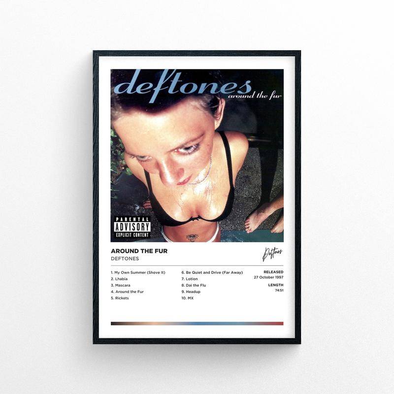 Deftones - โปสเตอร์ขนเฟอร์ ไม่มีกรอบ พิมพ์ลาย | สไตล์โพลารอยด์ | อัลบั้มเพลง ปกคลุมงานศิลปะ