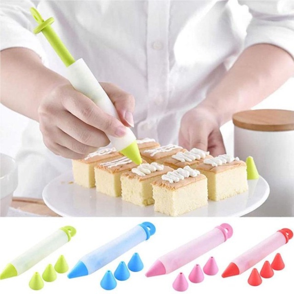 Grace Thai ปากกาแต่งหน้าเค้ก สําหรับบีบครีมช็อคโกแลต แยม คุกกี้ ตกแต่งเค้ก สุ่มสี
