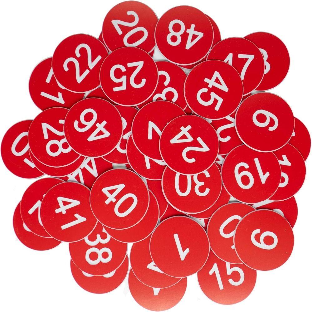 ดอกกุหลาบ 50ชิ้น ป้ายตัวเลขพลาสติก,เบอร์คิวร้านอาหารน้ําหนักเบาทนทาน,พลาสติกแฟมซี่บาง