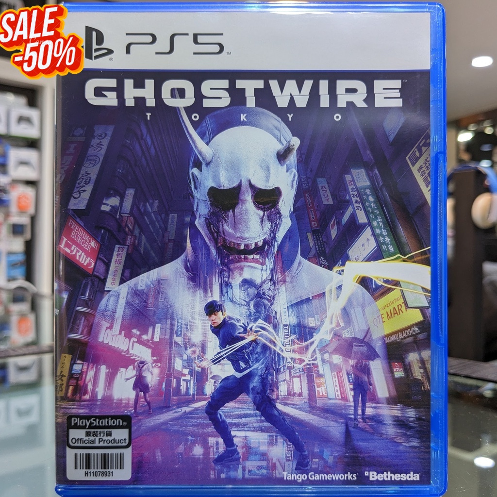 (ภาษาอังกฤษ) มือ2 PS5 Ghostwire Tokyo แผ่นPS5 เกมPS5 มือสอง (Ghost wire Tokyo) #เกมส์