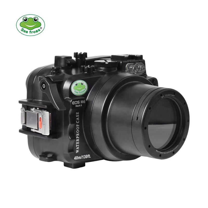 เคสกล้อง กันน้ํา ลายกบทะเล สําหรับ Canon EOS M6 MarK II