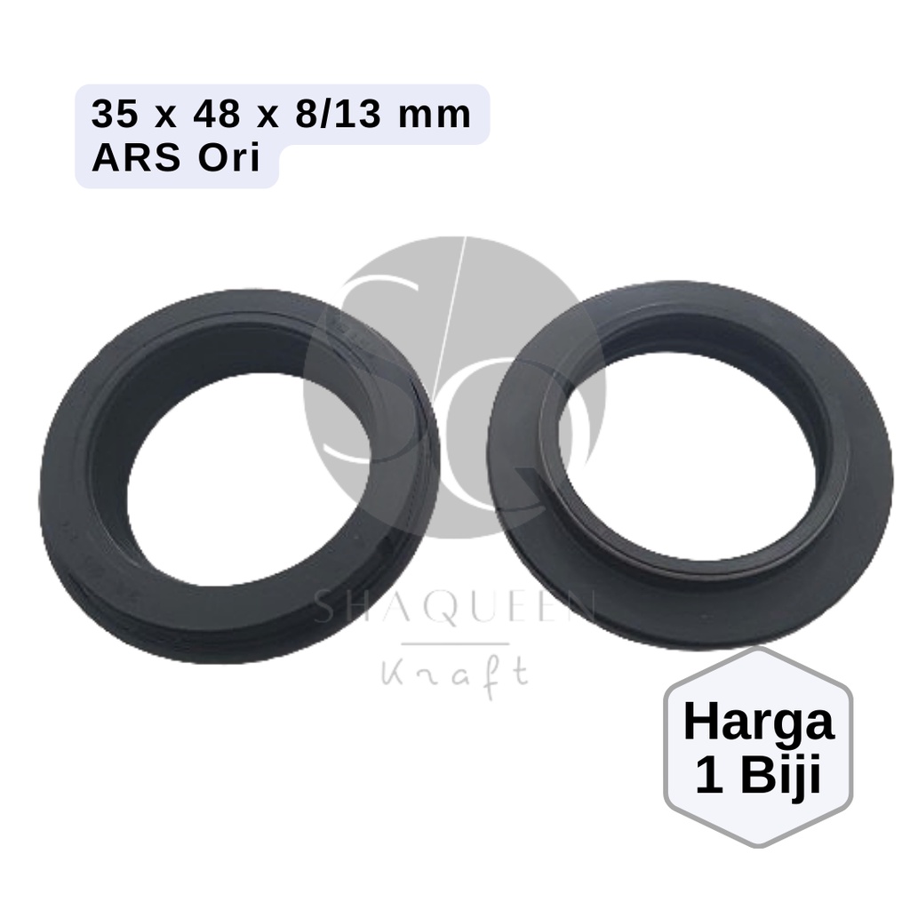 ซีลโช้คอัพหน้าสําหรับ Kawasaki DTRACKER D-TRACKER KLX 150 BF USD Up Side Down 35 48 8/13 mm (Sil Dus