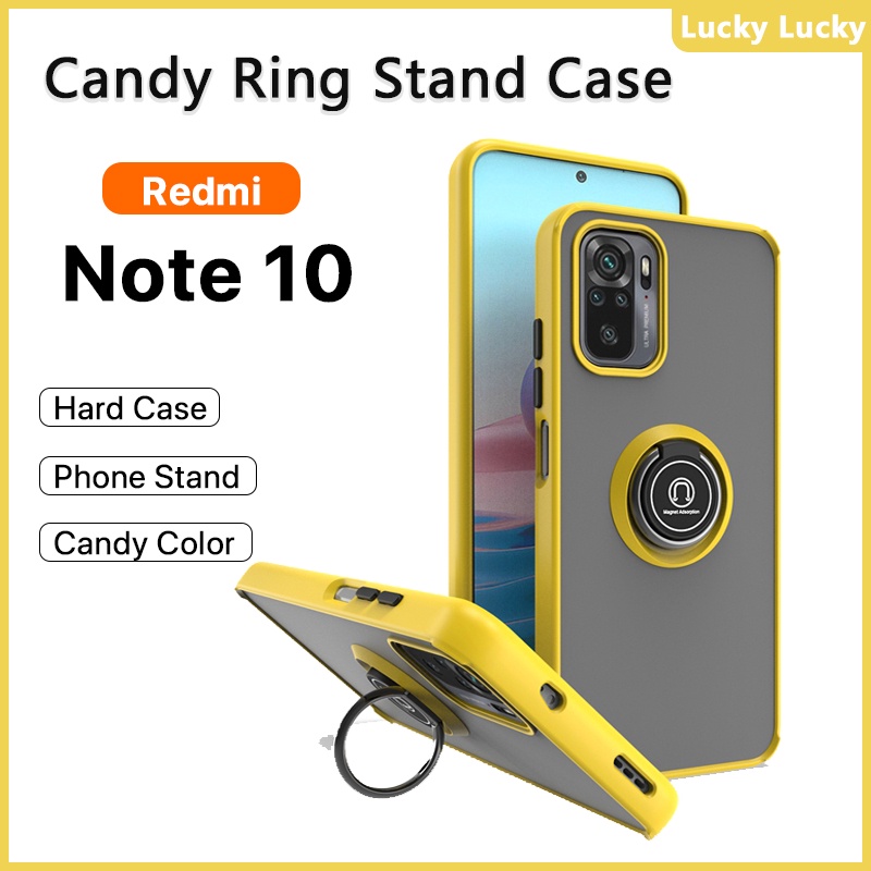 เคส Redmi Note 10 10S 10 Pro 9 Pro 9S หรา ที่วางแหวนอะครีลิคแบบแข็ง เคส กันกระแทก รองรับรถ ที่วางแม่เหล็ก ที่วางโทรศัพท์ ขาตั้งนิ้ว ปกป้องกล้อง เคส Redmi Note 10 5G