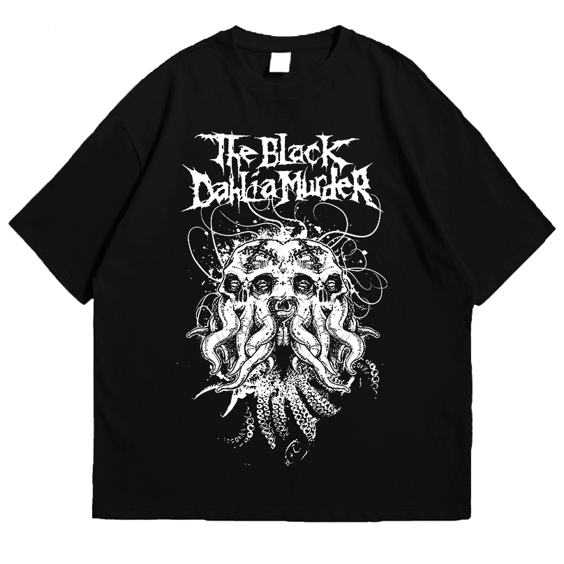มีหลายสี เสื้อยืด พิมพ์ลายวง THE BLACK DAHLIA MURDER | เสื้อยืด พิมพ์ลาย Music Official Merch AB256