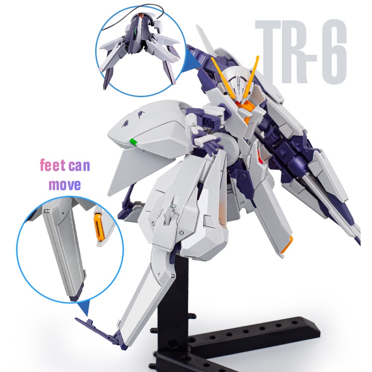 กันดั้ม โมเดลกันดั้ม TR-6 Woundwort HG 1/144 RX-124 Calibarn Aerial ASTRAY ของเล่นสําหรับเด็ก