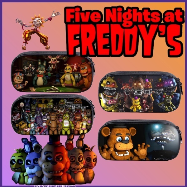 Fnaf กระเป๋าเครื่องเขียน กระเป๋าดินสอ ปากกา มีซิป ของขวัญวันเกิด สําหรับนักเรียน