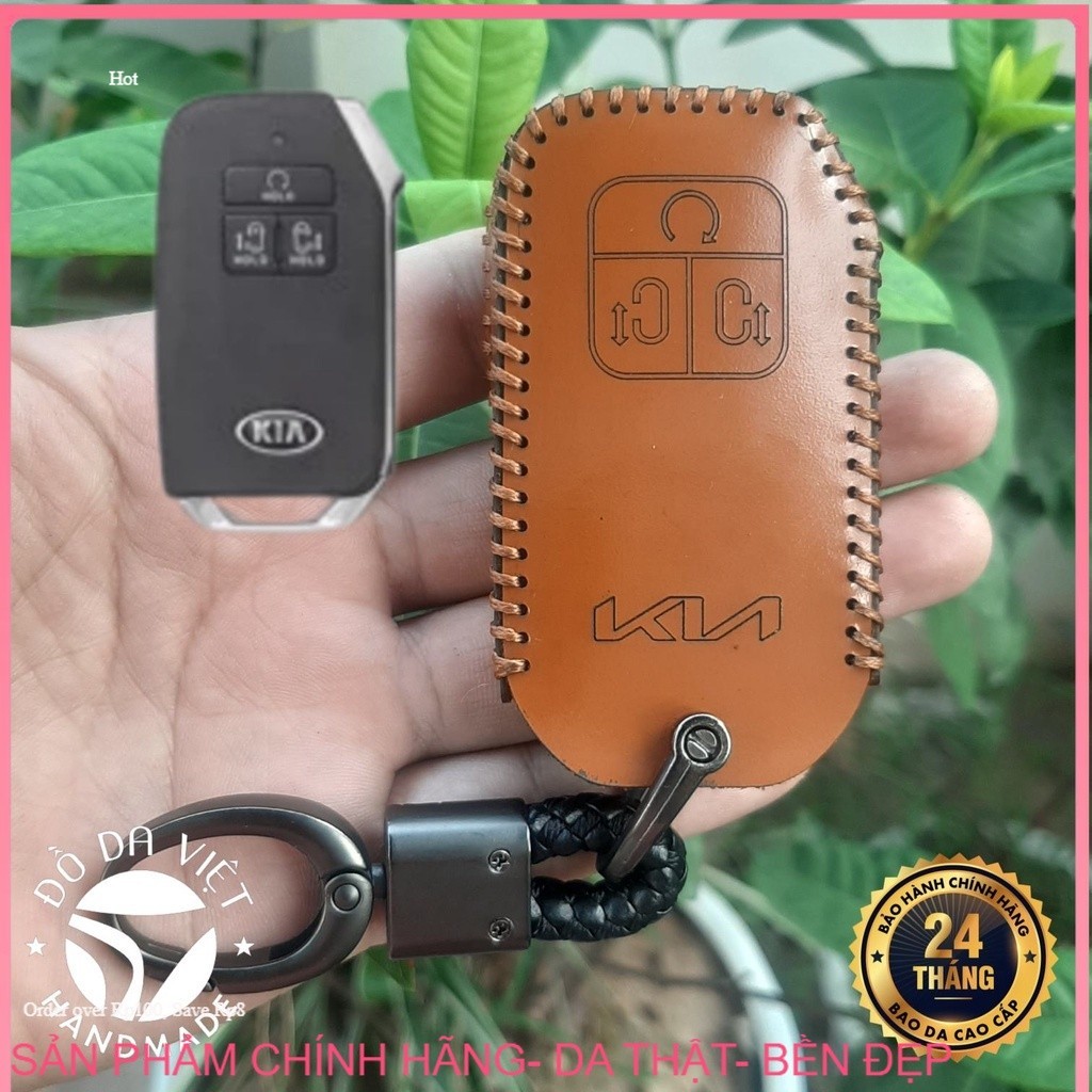 KIA Carnival 2021- 2023 เคสกุญแจหนัง หนังแท้แฮนด์เมด