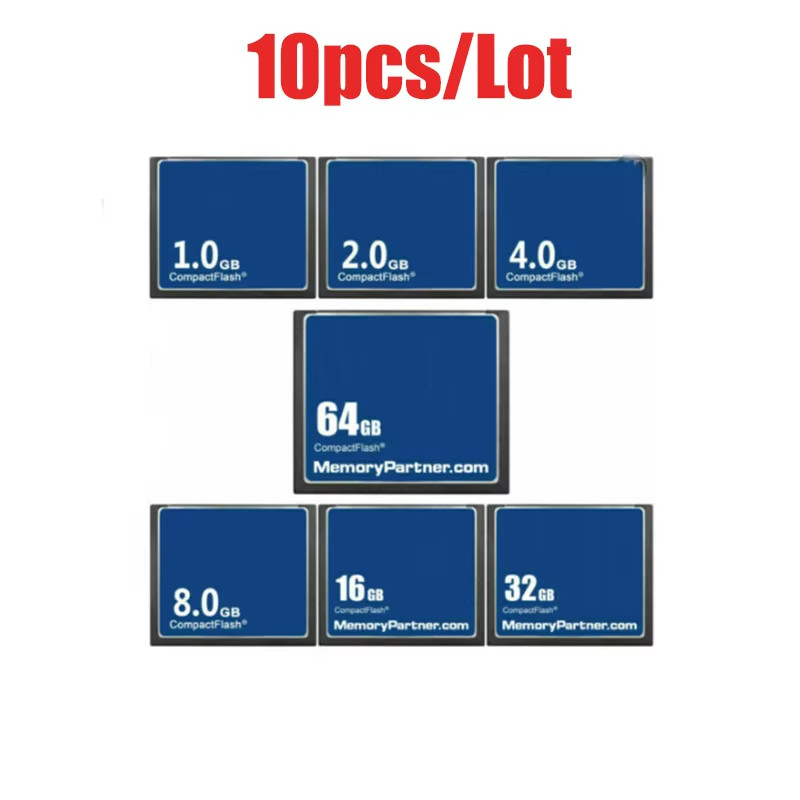 10 ชิ้น/ล็อต Compact Flash CF Card 64GB/32GB /16GB/8GB/4GB/2GB/1GB/512MB/256MB/128MB Compactflash กา