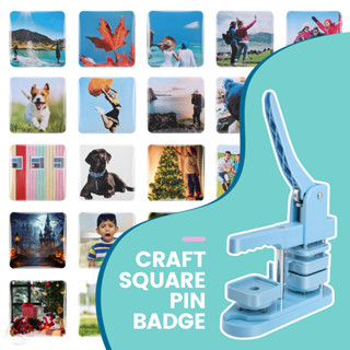 ไทย เครื่องทําปุ่มสี่เหลี่ยม100ชุดชิ้นส่วนอุปกรณ์ปุ่ม,50 * 5…