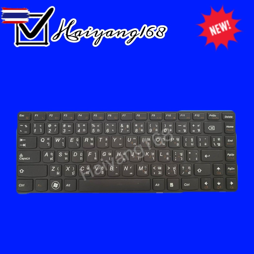 Keyboard คีย์อร์ดใช้กั Lenovo IDEAPAD G470 B470 V470 G475 G470AH G470G G470GH B475E B490 V480C ไทย-อ