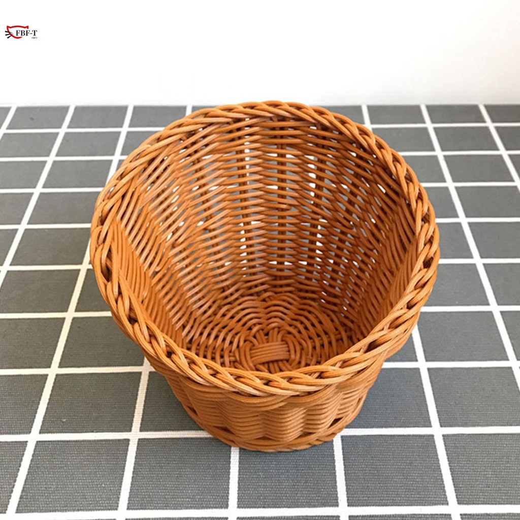 Rtro ตะกร้าแสดงดอกไม้ตะกร้าผักป๊อปคอร์นงานฝีมือที่สวยงาม