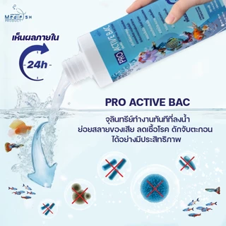 จุลินทรีย์ Nitrifying Bacteria, PRO ACTIVE BAC ช่วยให้น้ำใสสะอาด ย่อยสลายของเสีย ลดเชื้อโรคในน้ำ ช่วยให้ปลาสุขภาพดี