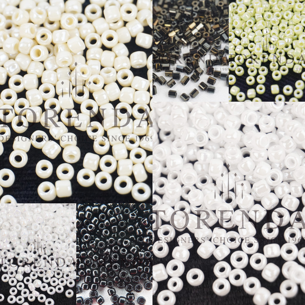 Torenda เย็บเลื่อม Mote Japan MGB Sand 1 ปอนด์ 12/O สี 701 - 773 L [ 225 gr & 450 gr ]