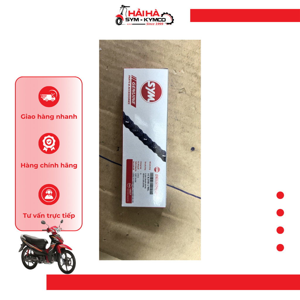 โซ่ลูกเบี้ยว 90 ตา (regular) สําหรับ EZ, Future รหัส VD3 [SYM ของแท้]