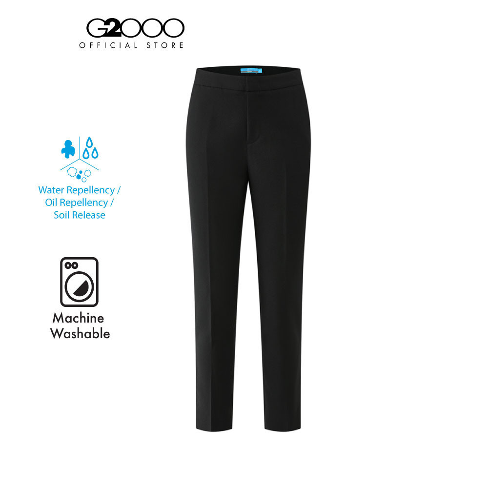 G2000 กางเกงสูทสำหรับผู้หญิง ทรง Ankle Cigarette Shape รุ่น 4125102699 BLACK