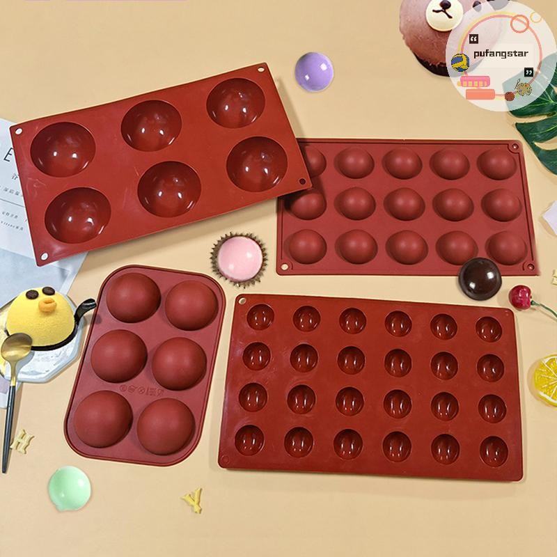 Pufangstar 1 PC ถาดอบซิลิโคน Pastry Mold สําหรับช็อกโกแลต Lollipop เค้ก ครัว เบเกอรี่ TH