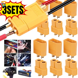 ชายหญิง Bullet Connectors ปลั๊ก XT60 สําหรับ RC Lipo แบตเตอรี่กันน้ําไฟฟ้า Connector ลวด Cab
