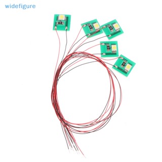 Widefigure ชุดไฟ Led SMD 3528 12V ~ 18V สีขาวอบอุ่น สําหรับโมเดลรถไฟ 1 ชุด = 5 ชิ้น 5 ชิ้น