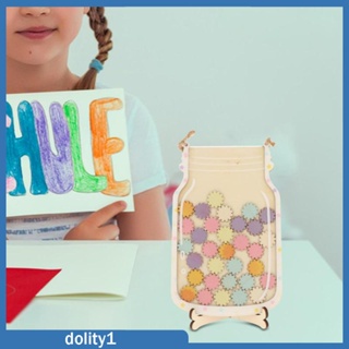 [Dolity1] ขวดโหลไม้ พร้อมกรอบ เหมาะกับของขวัญ สําหรับเด็กผู้ชาย และเด็กผู้หญิง