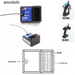 Wonda รีโมตคอนโทรล สําหรับตัวรับส่งสัญญาณระยะไกล Flysky FS-BS6 BS3 BS4 6CH